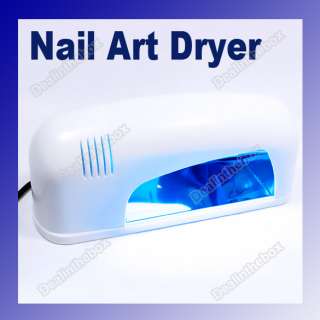 9W White UV GEL Nail Lamp Dryer Bulb Curing Light Dry  