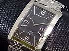 New* BURBERRY Watch Check Engraved Black Dial Swiss Ma