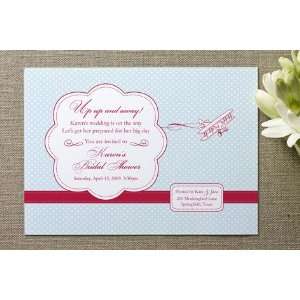  Come Fly With Me Bridal Shower Invitations by Cham 