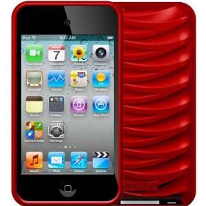  XGear Red Wave Shield Case For Apple iPod Touch 4G: MP3 