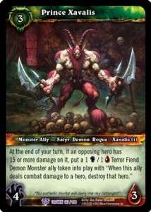 Prince Xavalis WoW TCG Warcraft Card Crown of the Heavens Epic Rare 