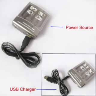 AA AAA Battery Power Source & USB Charger + Car Adapter  