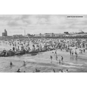  Coney Island Waterfront   Paper Poster (18.75 x 28.5 