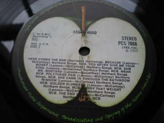 EX Misaligned BEATLES Abbey Road 69 UK LP NO Majesty  