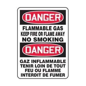   DE TOUT FEU OU FLAMME INTERDIT DE FUMER) Sign   14 x 10 Dura Plastic