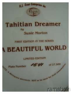 Tahitian Dreamer Susie Morton Beautiful World R J Ernst  