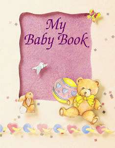 Personalized My Baby Book   New Parents Gift  