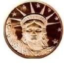 1oz Copper Bullion Morgan Dollar Design (Round   Coin) ( 1 FREE 