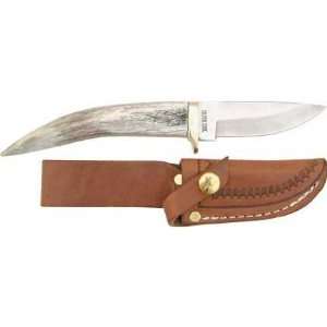 Silver Stag Knives 1010 Sharp Forest Fixed Blade Knife with Crown Stag 