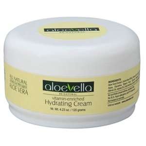   Vitamin Enriched Hydrating Cream 90% Organic Aloe Vera 4.23 oz: Beauty