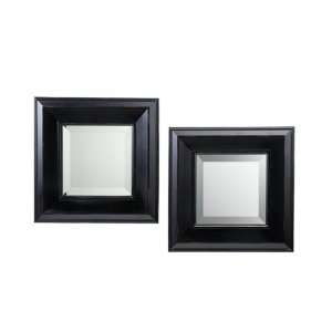  Wilson Wall Mirrors   Black (Set of 2)