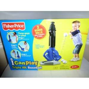  Fisher Price Triple Hit Baseball BONUS SET: Toys & Games