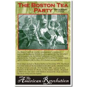   Revolution The Boston Tea Party, Classroom Poster