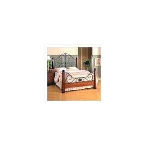  Hillsdale Leland Metal Poster Bed in Faux Rust Finish
