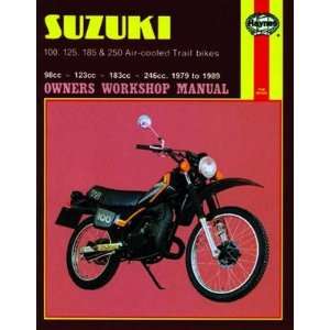   : Haynes Manual Suzuki 100 125 185 250 Trail bikes 79 89: Automotive
