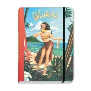  Decorative Hardcover Hawaiian Art Journal/Notebook   Waikiki 