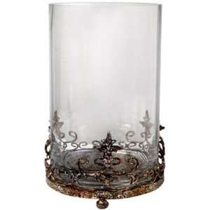  Glass Hurricane Candle Holder w/ Stand Clear 11 Home 