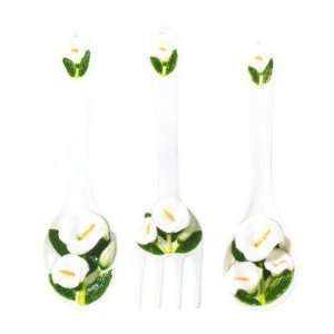  LILY Large 17 Spoon & Fork Wall Decor Set NEW