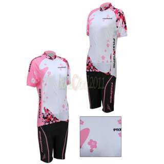   Bicycle Sports Clothing Jersey Short Sleeve Sportswear Set Pink  