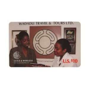 Collectible Phone Card $10. Wadadli Travel & Tours Promotion (Antigua 