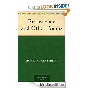 Renascence and Other Poems Edna St. Vincent Millay  