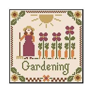 Little Women   Gardening (with Threads)   Cross Stitch Patte