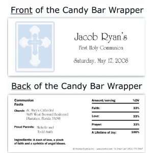  Blue Border Cross Candy Wrapper Baby