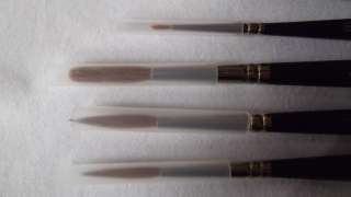   11) Different New Winsor & Newton Artists Water Colour Sable Brushes