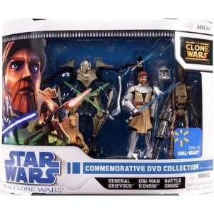  Clone Wars Animated Exclusive Action Figure 3 Pack Commemorative DVD 