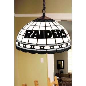    Team Logo Hanging Lamp 16hx16l Oakland Raiders