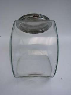 Vtg Anchor Hocking Hinged Lid+Antique Candy Counter Top Display Clear 