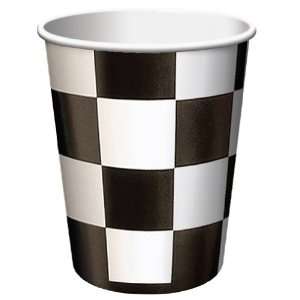  Black Check Paper Beverage Cups