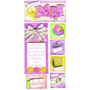   Gift Of Love Cardstock Stickers Sweet Baby Girl: Arts, Crafts & Sewing