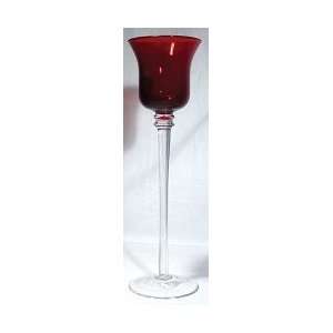 Candle Holder: Votive 10 Tall Ruby Glass (CHV34R)