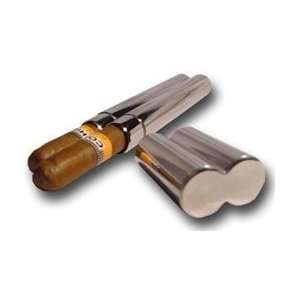   Adorini Cigar Case High Grade Steel 2 Cigars: Sports & Outdoors
