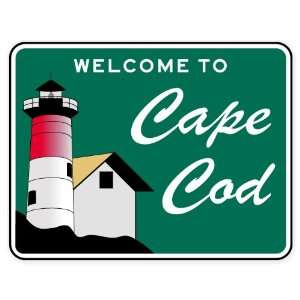  Welcome to Cape Cod car bumper sticker window decal 5 x 4 