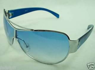 Blue Aviator SUNGLASSES Glasses Large Oversized Trendy  