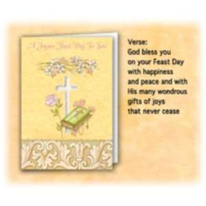  A Joyous Feast Day Greeting Card (SFI MGC1217E) Health 