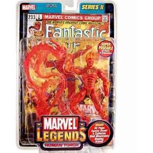   Series 2 > Human Torch (4 on Chest) action figure: Toys & Games