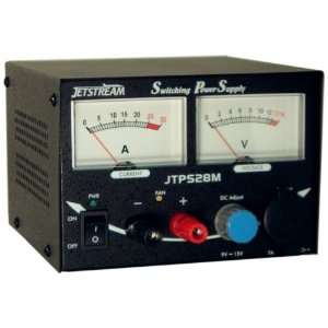  12 VDC 28 Amp Power Supply w/Volt, Current Meters and 