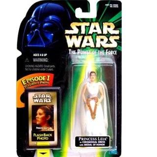 Star Wars POTF Action Figure with Flashback Photo   Princess Leia in 