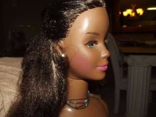 MY SIZE BARBIE DOLL AFRICAN AMERICAN / BLACK REAL LASHES 38 IN TALL 