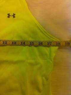 UNDER ARMOUR Heatgear® Women Yellow Loose fitted Running Top Jersey 