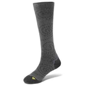 Keen Womens Claire Knee high Lite Athletic Sock, Black/Charcoal, Large