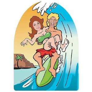  Life Size Surf Photo Cutout 72in: Toys & Games