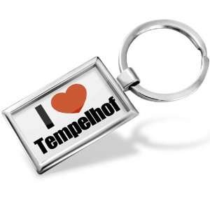 Keychain I Love Tempelhof region: in Berlin, Germany   Hand Made 