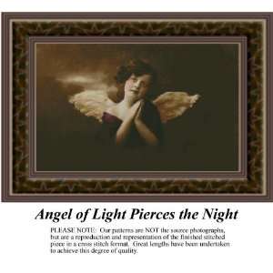  Angel of Light Pierces the Night Cross Stitch Pattern PDF 