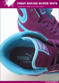 PUMA Womens First Round Super Purple/Blue Shoes #P18  
