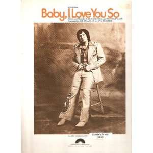  Sheet Music Baby I Love You So Joe Stampley 146 
