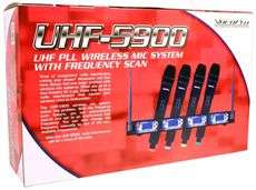 VOCOPRO UHF 5900 QUAD MICROPHONE SYSTEM + DA 1055 MIXER 692868868085 